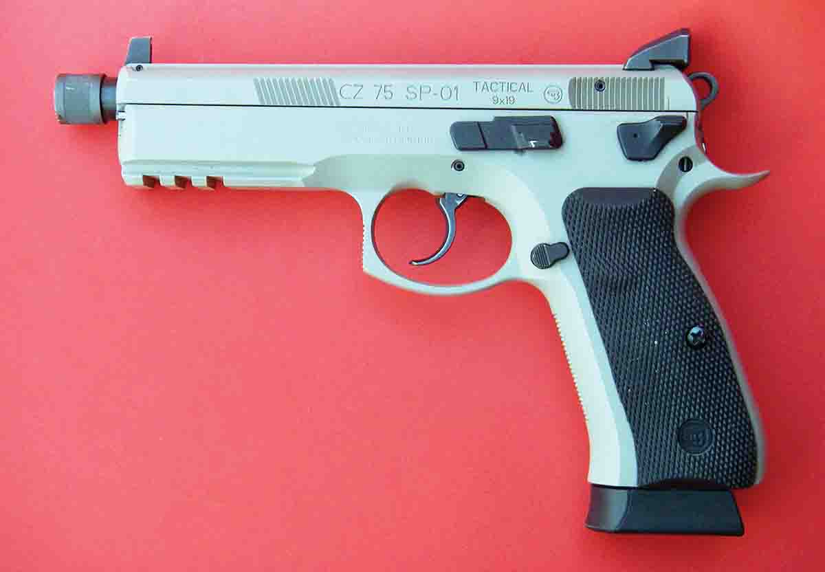 CZ’s 75 SP-01 Tactical 9mm Luger is a good-looking pistol.